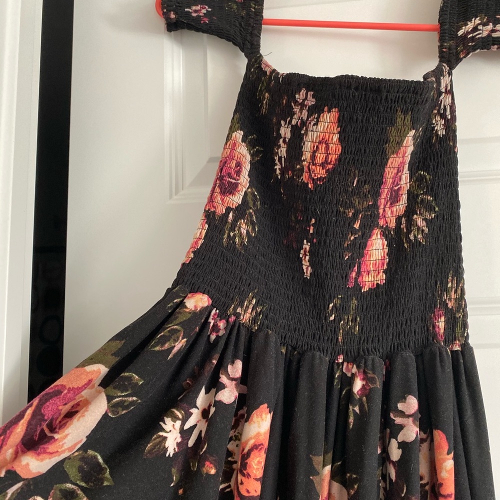 Long floral maxi dress